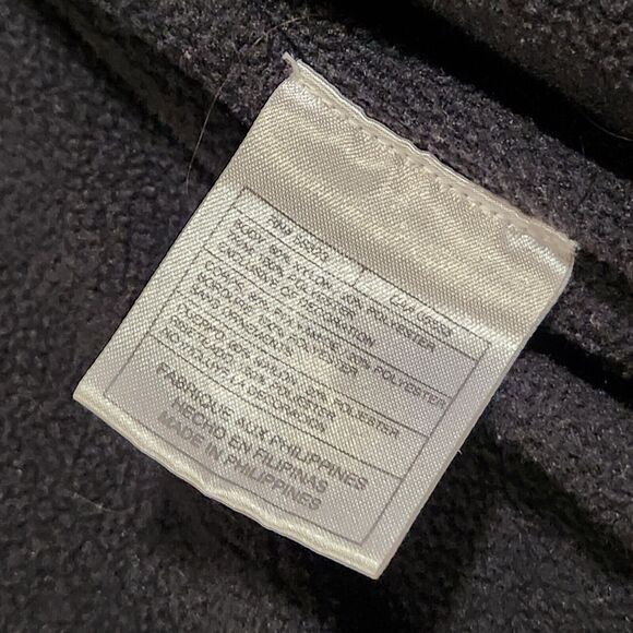 VTG Y2K NIKE Mens L Large Fleece Lined Black Windbreaker Jacket 2000s Silver Tag - Picture 11 of 13